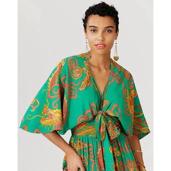 *SOLD* 1930s Wrap Top - Phoenix and Dragons - Picture 3 of 7